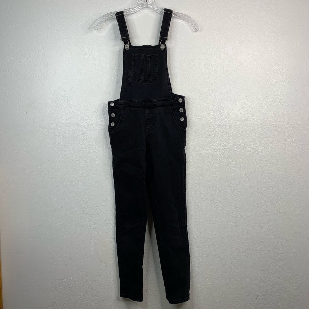 7 for all mankind Black denim overalls Size: 12 - Picture 1 of 7